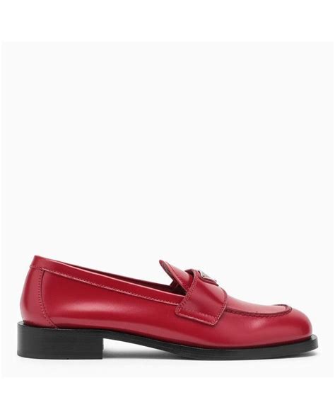 burgundy prada loafers|prada lace ups.